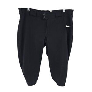 Nike vaper select black softball pants 3 quarter leg breathable AV6642 womens XL